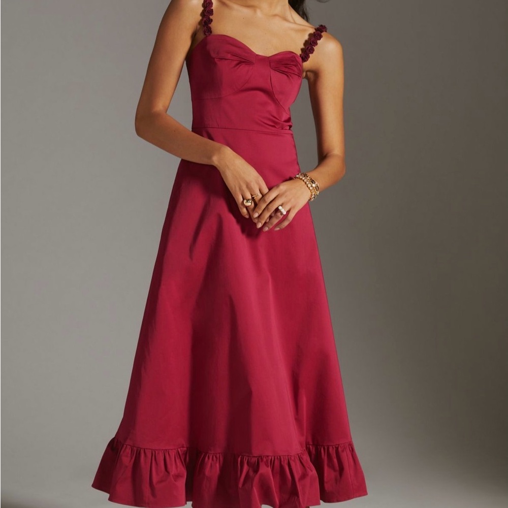 Anthropologie Hutch Floral Hem Maxi Dress